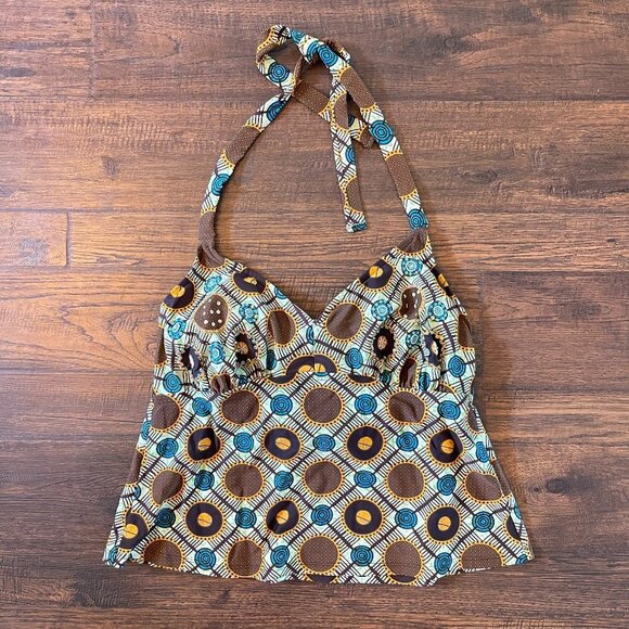 Oliver Retro Halter Tankini Bathing Suit - Picture 6 of 11